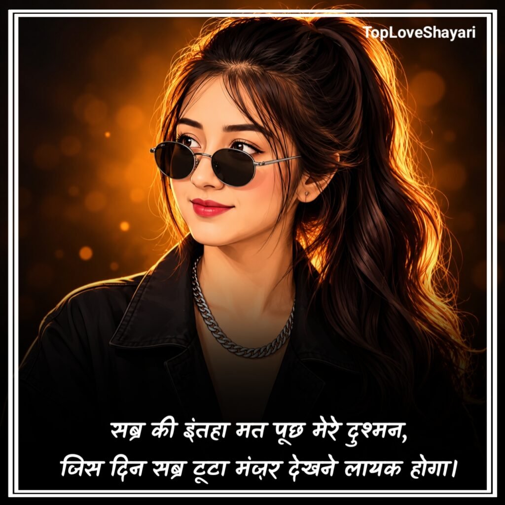 Attitude Girl Shayari 2 Line