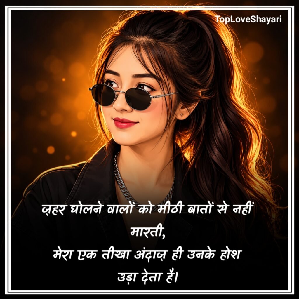 Killer Attitude Shayari For Girls