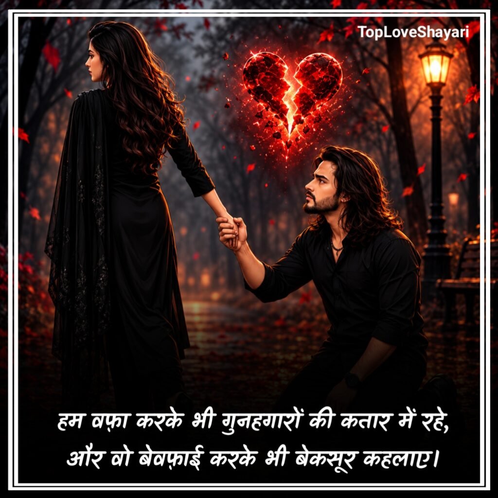 Bewafa Shayari in Hindi 2 Line